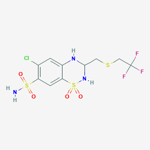 molecular formula C10H11ClF3N3O4S3 B130304 Epitizide CAS No. 1764-85-8