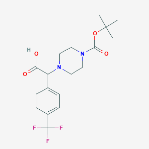 2-(4-Boc-piperazinyl)-2-(4-trifluoromethylphenyl)acetic acid