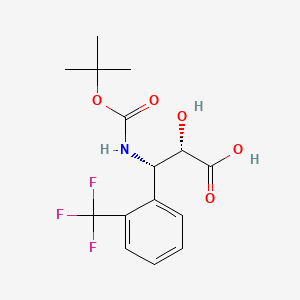 (2S,3S)-3-((tert-Butoxycarbonyl)amino)-2-hydroxy-3-(2-(trifluoromethyl)phenyl)propanoic acid