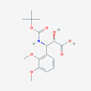 molecular formula C16H23NO7 B1303055 (2S,3S)-3-((tert-Butoxycarbonyl)amino)-3-(2,3-dimethoxyphenyl)-2-hydroxypropanoic acid CAS No. 959580-86-0