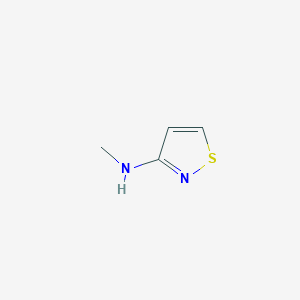 molecular formula C4H6N2S B13030569 N-Methylisothiazol-3-amine 