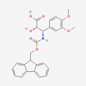 (2S,3S)-3-((((9H-Fluoren-9-yl)methoxy)carbonyl)amino)-3-(3,4-dimethoxyphenyl)-2-hydroxypropanoic acid