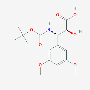 molecular formula C16H23NO7 B1303058 (2S,3S)-3-((tert-Butoxycarbonyl)amino)-3-(3,5-dimethoxyphenyl)-2-hydroxypropanoic acid CAS No. 959577-97-0