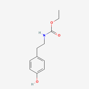 molecular formula C11H15NO3 B1303061 Ethyl N-[2-(4-hydroxyphenyl)ethyl]carbamate CAS No. 70275-54-6