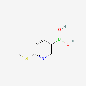 molecular formula C6H8BNO2S B1303069 6-(Methylthio)pyridin-3-ylboronic acid CAS No. 321438-86-2