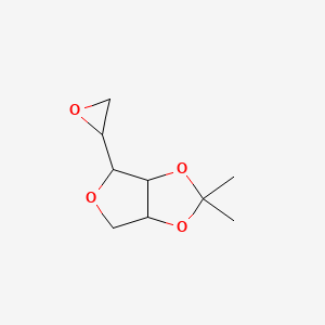molecular formula C9H14O4 B1303080 2-{2,2-dimethyl-tetrahydro-2H-furo[3,4-d][1,3]dioxol-4-yl}oxirane CAS No. 226709-43-9