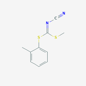 molecular formula C10H10N2S2 B130309 Methyl (2-methylphenyl) cyanocarbonimidodithioate CAS No. 152381-92-5