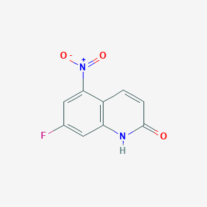 molecular formula C9H5FN2O3 B13030939 7-Fluoro-5-nitroquinolin-2(1H)-one 