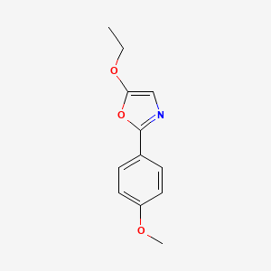 molecular formula C12H13NO3 B1303096 5-Ethoxy-2-(4-methoxyphenyl)-1,3-oxazole CAS No. 477867-59-7