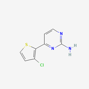 molecular formula C8H6ClN3S B1303100 4-(3-Chloro-2-thienyl)-2-pyrimidinamine CAS No. 855308-67-7