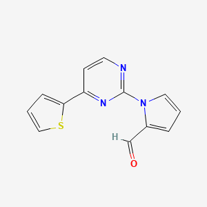 1-[4-(2-thienyl)-2-pyrimidinyl]-1H-pyrrole-2-carbaldehyde