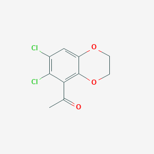 1-(6,7-Dichloro-2,3-dihydro-1,4-benzodioxin-5-yl)-1-ethanone