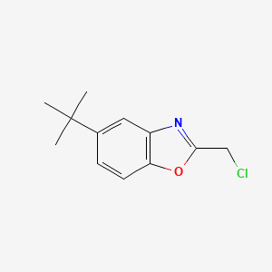 molecular formula C12H14ClNO B1303118 5-Tert-butyl-2-(chloromethyl)-1,3-benzoxazole CAS No. 1119449-45-4