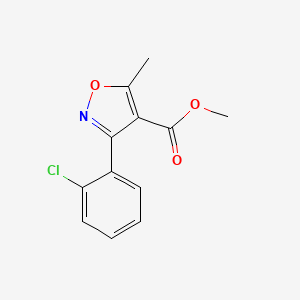 molecular formula C12H10ClNO3 B1303134 Methyl 3-(2-chlorophenyl)-5-methyl-4-isoxazolecarboxylate CAS No. 4357-94-2
