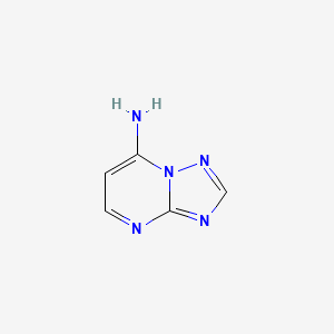 molecular formula C5H5N5 B1303138 [1,2,4]三唑并[1,5-a]嘧啶-7-胺 CAS No. 5915-16-2