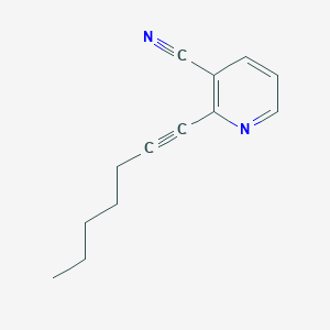 molecular formula C13H14N2 B1303146 2-(1-Heptynyl)nicotinonitrile CAS No. 885949-68-8