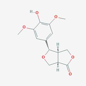 molecular formula C14H16O6 B130315 Zhebeiresinol CAS No. 151636-98-5
