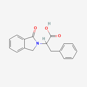 molecular formula C17H15NO3 B1303151 2-(1-oxo-1,3-dihydro-2H-isoindol-2-yl)-3-phenylpropanoic acid CAS No. 96017-10-6