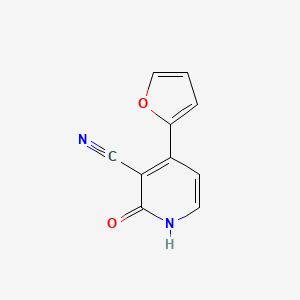 molecular formula C10H6N2O2 B1303157 4-(2-Furyl)-2-oxo-1,2-dihydro-3-pyridinecarbonitrile CAS No. 174713-66-7