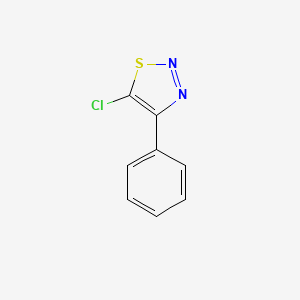 molecular formula C8H5ClN2S B1303180 5-Chloro-4-phenyl-1,2,3-thiadiazole CAS No. 53646-00-7