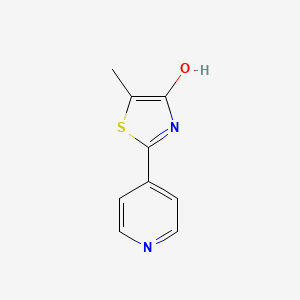 molecular formula C9H8N2OS B1303181 5-Methyl-2-(4-pyridinyl)-1,3-thiazol-4-ol CAS No. 70547-50-1