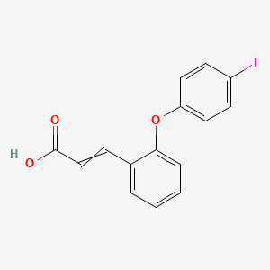 molecular formula C15H11IO3 B1303187 3-[2-(4-iodophenoxy)phenyl]prop-2-enoic Acid 