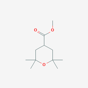 molecular formula C11H20O3 B13031888 Methyl 2,2,6,6-tetramethyloxane-4-carboxylate CAS No. 1638761-55-3