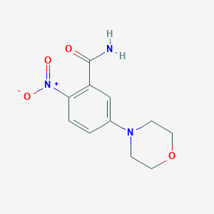 molecular formula C11H13N3O4 B1303194 5-Morpholino-2-nitrobenzenecarboxamide CAS No. 404009-38-7