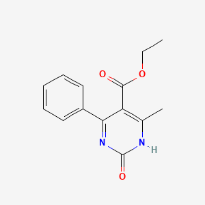 molecular formula C14H14N2O3 B1303195 Ethyl 6-methyl-2-oxo-4-phenyl-1,2-dihydropyrimidine-5-carboxylate CAS No. 69207-36-9
