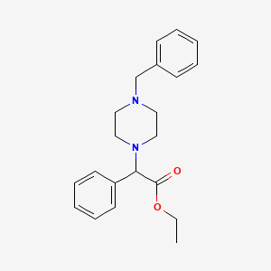 molecular formula C21H26N2O2 B1303199 ethyl 2-(4-benzylpiperazin-1-yl)-2-phenylacetate CAS No. 863305-86-6