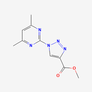 molecular formula C10H11N5O2 B1303204 Methyl 1-(4,6-dimethylpyrimidin-2-yl)-1H-1,2,3-triazole-4-carboxylate CAS No. 23947-13-9