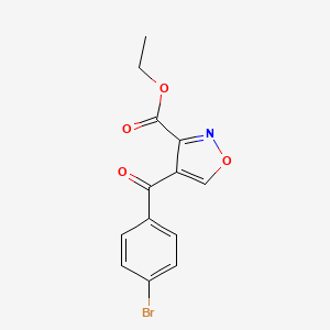 molecular formula C13H10BrNO4 B1303214 Ethyl 4-(4-bromobenzoyl)-3-isoxazolecarboxylate CAS No. 338408-83-6