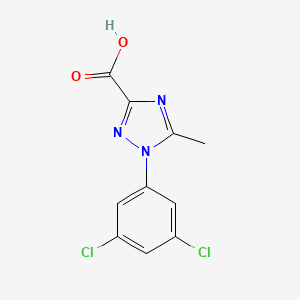 molecular formula C10H7Cl2N3O2 B1303218 1-(3,5-Dichlorophenyl)-5-methyl-1H-1,2,4-triazole-3-carboxylic acid CAS No. 338408-13-2