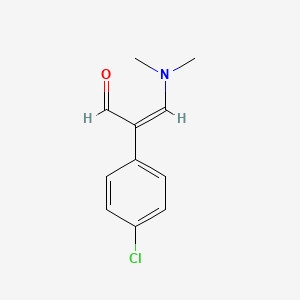 molecular formula C11H12ClNO B1303222 (Z)-2-(4-chlorophenyl)-3-(dimethylamino)-2-propenal CAS No. 85907-66-0
