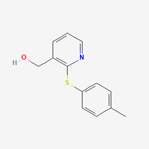 molecular formula C13H13NOS B1303224 {2-[(4-Methylphenyl)sulfanyl]-3-pyridinyl}methanol CAS No. 338982-27-7