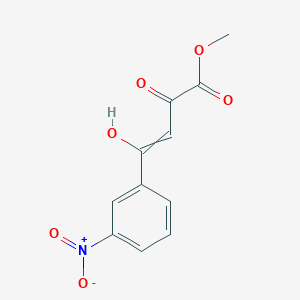 molecular formula C11H9NO6 B130323 Methyl 4-hydroxy-4-(3-nitrophenyl)-2-oxobut-3-enoate CAS No. 151646-59-2