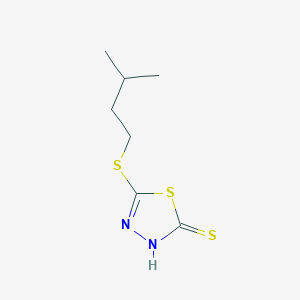 molecular formula C7H12N2S3 B1303257 5-(Isopentylthio)-1,3,4-thiadiazole-2-thiol CAS No. 344926-02-9