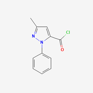molecular formula C11H9ClN2O B1303264 3-甲基-1-苯基-1H-吡唑-5-甲酰氯 CAS No. 861585-76-4
