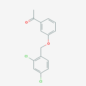 molecular formula C15H12Cl2O2 B1303271 1-{3-[(2,4-Dichlorobenzyl)oxy]phenyl}-1-ethanone CAS No. 400878-28-6