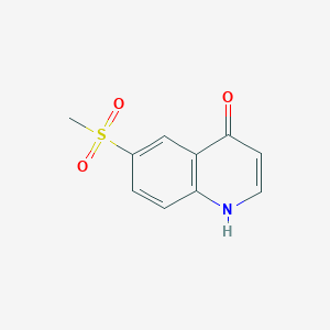 molecular formula C10H9NO3S B13032784 6-(Methylsulfonyl)-4-quinolinol 