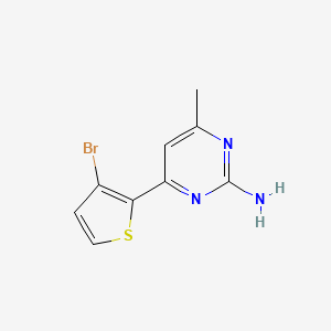 molecular formula C9H8BrN3S B1303279 4-(3-Bromothiophen-2-yl)-6-methylpyrimidin-2-amine CAS No. 886360-55-0