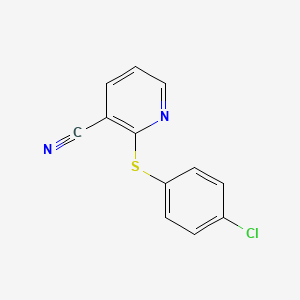 2-[(4-Chlorophenyl)sulfanyl]nicotinonitrile