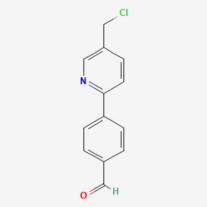4-[5-(Chloromethyl)-2-pyridinyl]-benzenecarbaldehyde