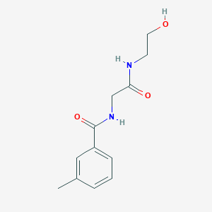 N-{2-[(2-hydroxyethyl)amino]-2-oxoethyl}-3-methylbenzenecarboxamide