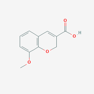 molecular formula C11H10O4 B1303296 8-Methoxy-2H-chromene-3-carboxylic acid CAS No. 57543-59-6