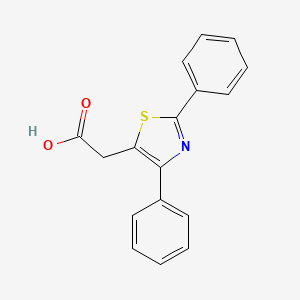 molecular formula C17H13NO2S B1303306 2-(2,4-Diphenyl-1,3-thiazol-5-yl)acetic acid CAS No. 21256-15-5