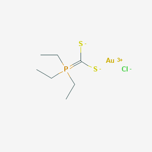 molecular formula C7H15AuClPS2 B130332 Aucl(S2CPEt3) CAS No. 145874-60-8