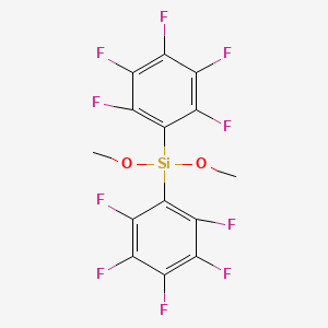 molecular formula C14H6F10O2Si B1303330 Dimethoxybis(pentafluorophenyl)silane CAS No. 223668-68-6