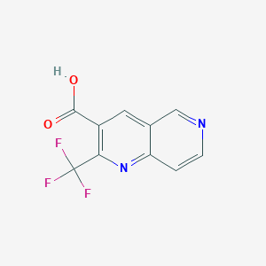 molecular formula C10H5F3N2O2 B1303336 2-(Trifluoromethyl)-1,6-naphthyridine-3-carboxylic acid CAS No. 240408-97-3