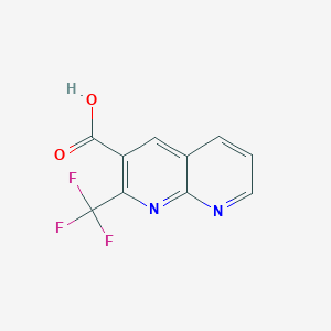 molecular formula C10H5F3N2O2 B1303337 2-(Trifluoromethyl)-1,8-naphthyridine-3-carboxylic acid CAS No. 241154-08-5